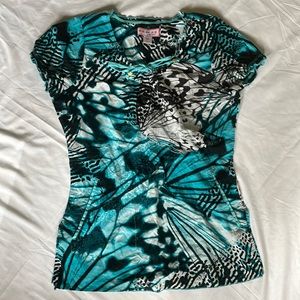 Butterfly Koi Brand Women’s Scrub Top - Size XS